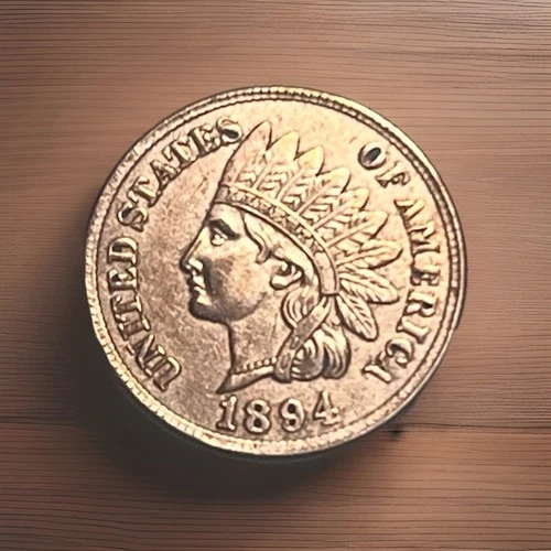 🔥 ESTATE SALE - 1894 Indian Head Cent Penny AU Details Strong Strike U.S. Coin