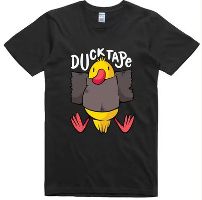 Funny Duck Graphic T Shirt Mens Novelty Humor Regular Fit 100% Cotton Tee
