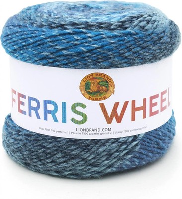 Lion Brand Yarn, Muticolor Ferris Wheel Yarn for Knitting, Crocheting, and Craft