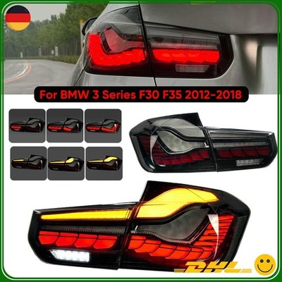LED Rückleuchten Dynamische Schwarz E-Nummer für BMW 3er M3 F30 F35 F80 12-18