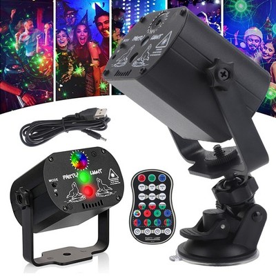Laserlicht RGB Lichteffekt LED DJ Projektor Strobe Beam Disco Bühnenbeleuchtung