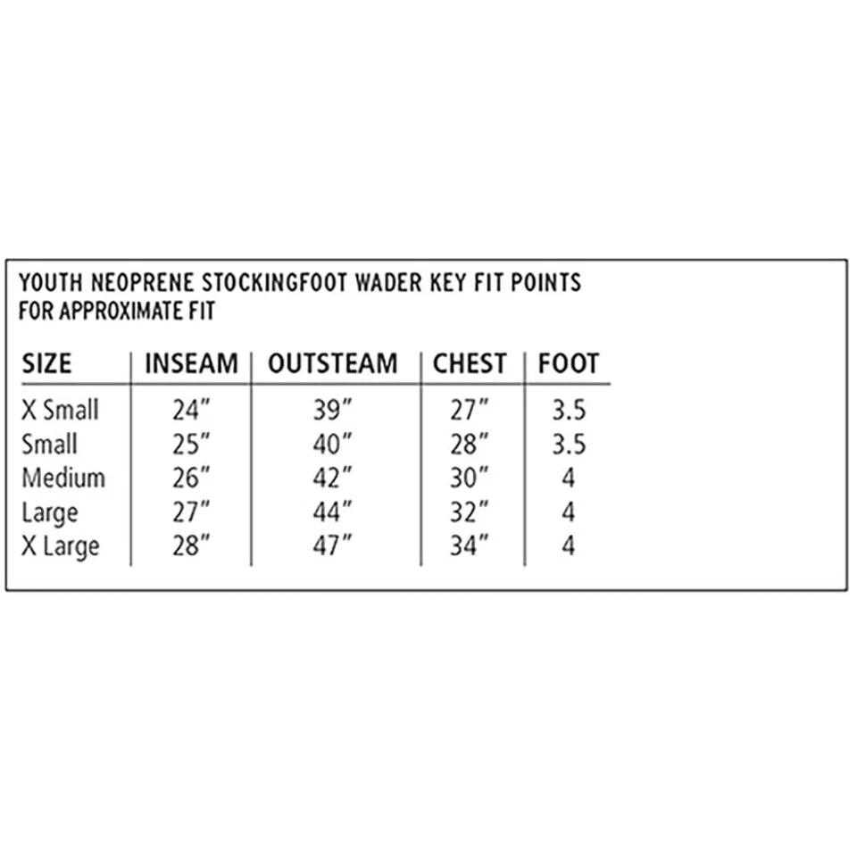 Caddis Youth Neoprene Waders S No Color - Image 2 of 2