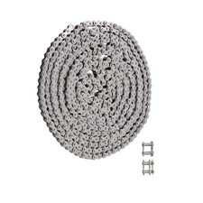 LABLT 1/4In Chain Pitch 25 Heavy Duty Roller Chain 10 feet  2 Connecting Links