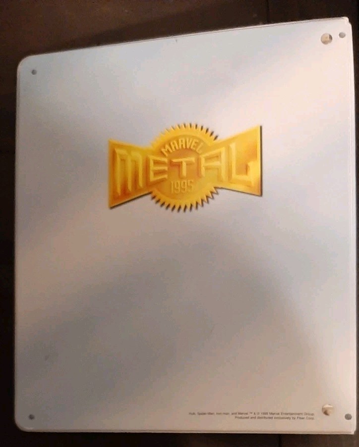 1995 Marvel Metal Inaugural Ed. Collector's Trading Card Binder Album 