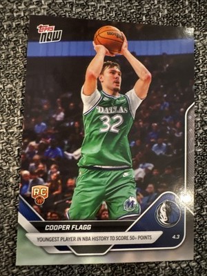 2026 Topps Now Cooper Flagg #241 RC 51 point game -In Hand