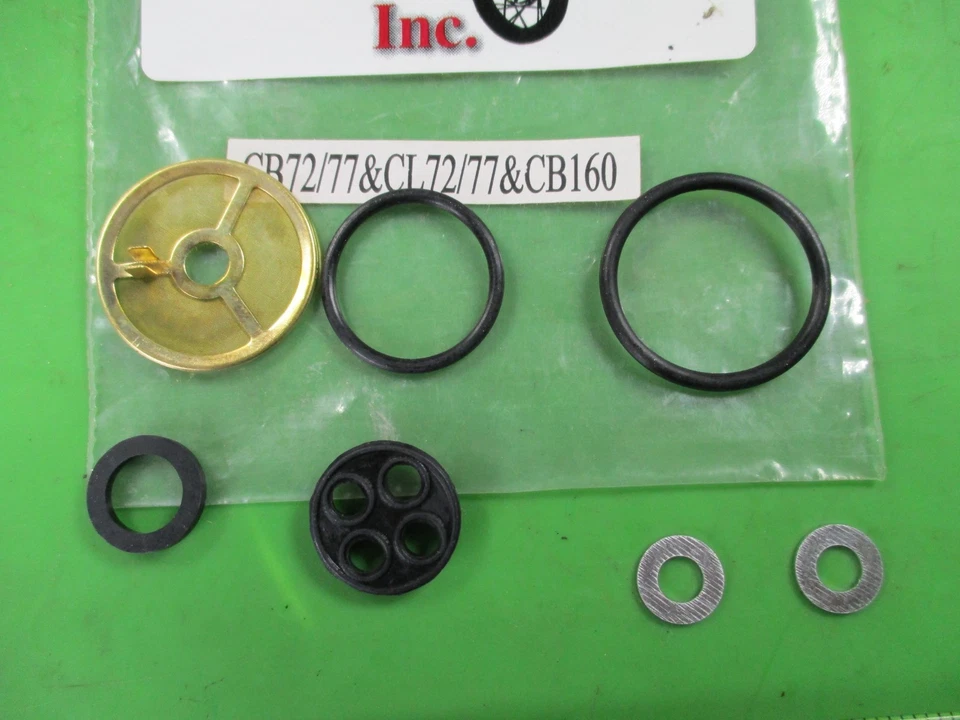 RetroBikes Honda CB72 CB77 CL72 CL77 250 305 Kit de reparación de grifo de combustible Petcock🔥 Nuevo de Lote Antiguo Foto 3 de 3