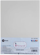 Dress My Craft Acetate Sheets A4 10/Pkg-175 Microns