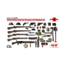 ICM Historical Mini 1:35 WWI British Infantry Weapons & Equipment New