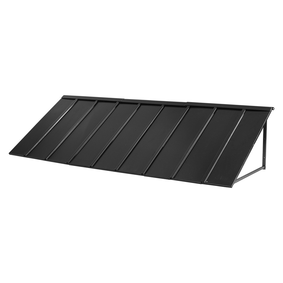 Uimoso Outdoor Window and Door Canopy 104x36 in, Steel Frame, Rust ...