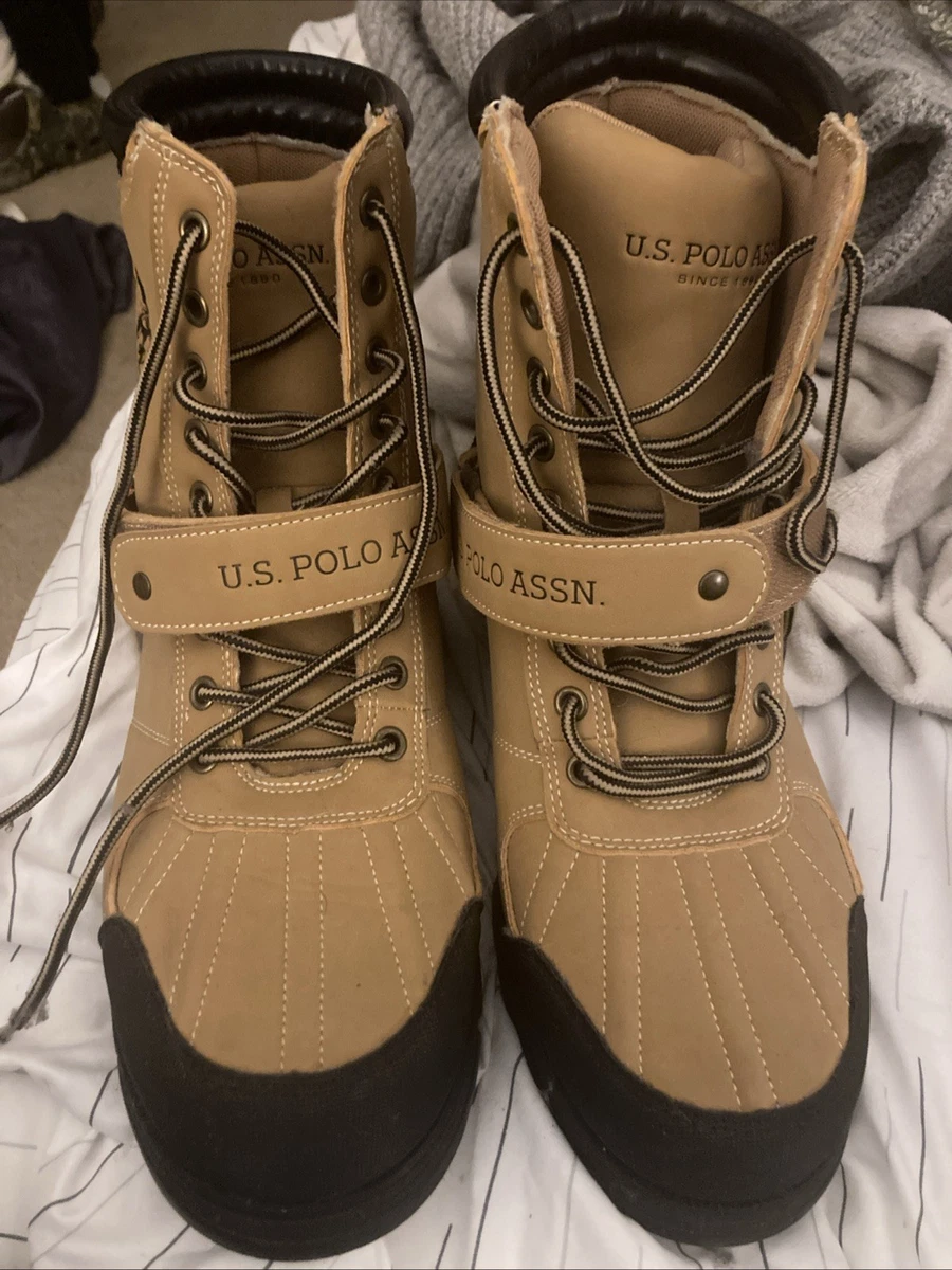 US Polo Assn. Boots with Upper Leather Brown for Men for  display picture 1