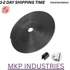 16.4Ft Car Door Protector Rubber Edge Trim Guard Molding Seal Strip Scratch Blac