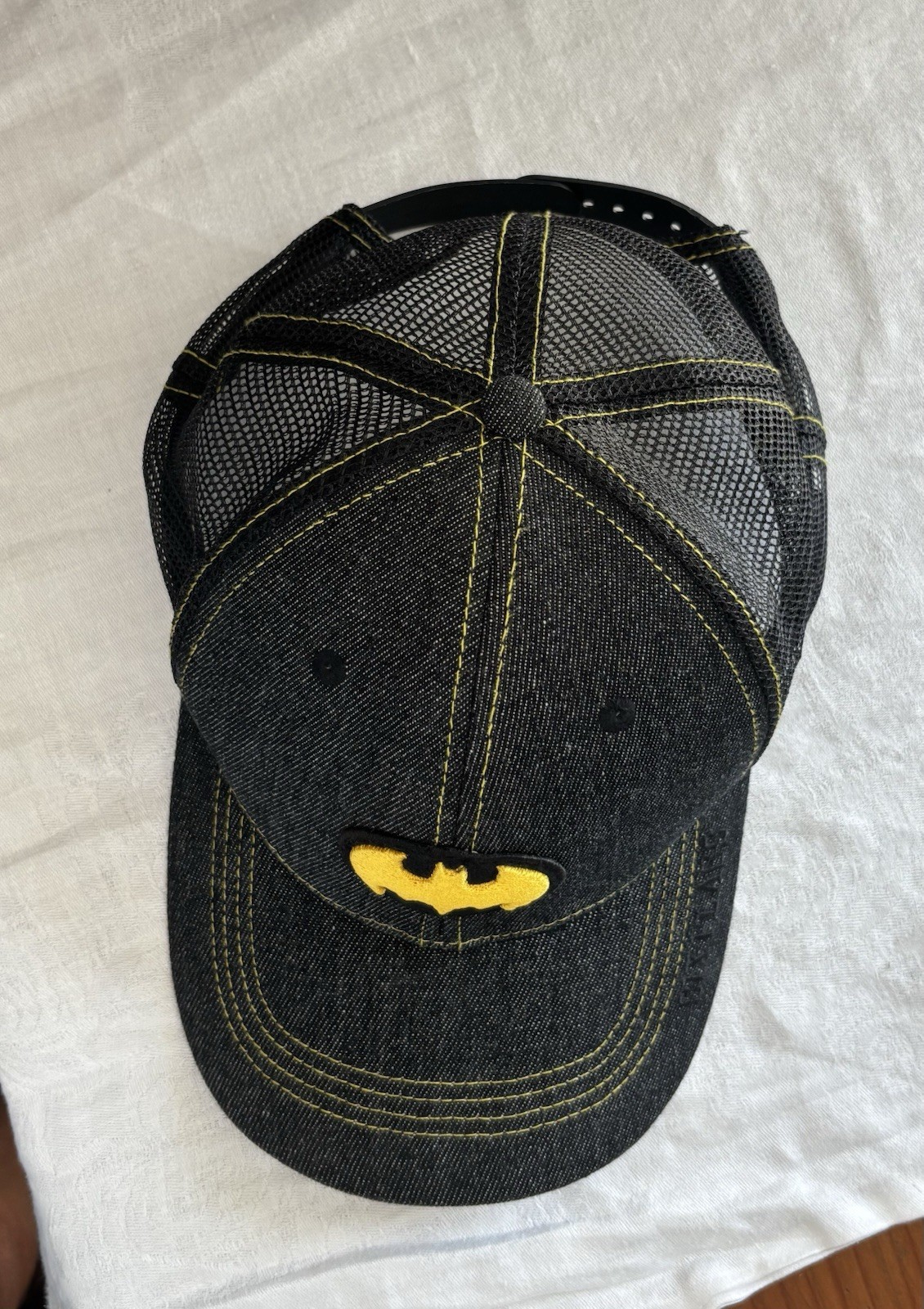 Superman Baseball Cap Hat Six Flags Embroidered L… - image 5