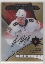 2018 Upper Deck Ultimate Collection Introductions Gold Jayce Hawryluk Auto fd4