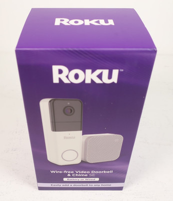 Roku Wire-Free Video Doorbell & Chime SE   Battery or Wired   Smart Doorbell