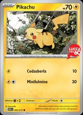 Pokémon Pikachu 055/217 Promo Lucca Comics 2026 Esclusiva Italiana Carta TCG 