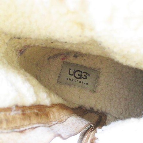 GUCCI Women's Short Round Toe High Heel Leather Boots Size:38/JP:25 141186K Auth thumbnail 8