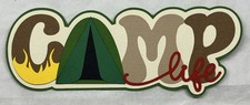 Camp Life Title Die Cut Embellishment Scrapbook