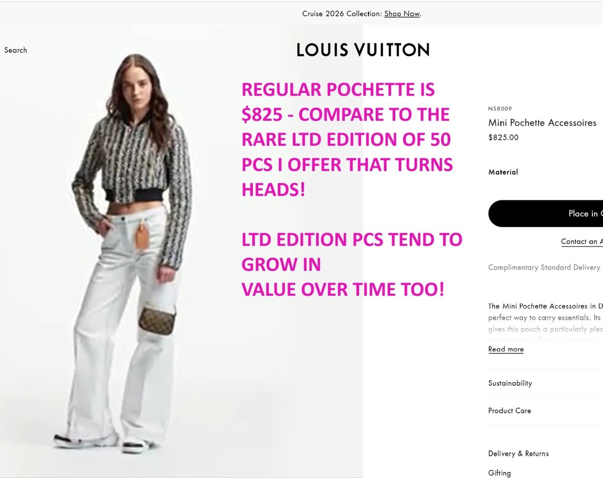 Louis Vuitton St Tropez chain pochette damier Azur Mini Bag Summer