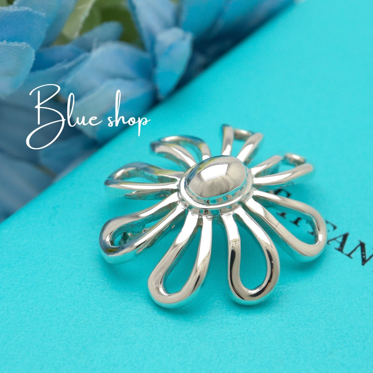 Tiffany & Co. Paloma Picasso Daisy Flower Pin Brooch Sterling