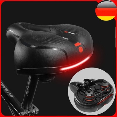 Fahrradsattel Extra Breit Groß Fahrrad Gel Weich Pad Sattel-Sitz Fahrradsit NEU