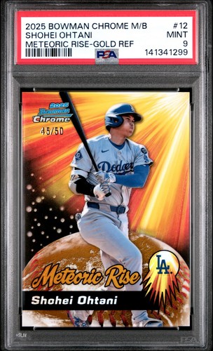 2025 Bowman Chrome Meteoric Rise #MR-12 Shohei Ohtani Dodgers