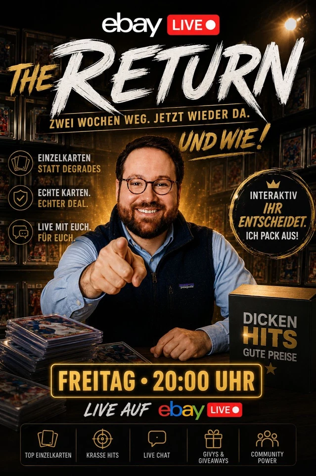 DAS COMEBACK: Mehr Hits. Mehr Action. Mehr Community. Sportkarten ab 1 EUR