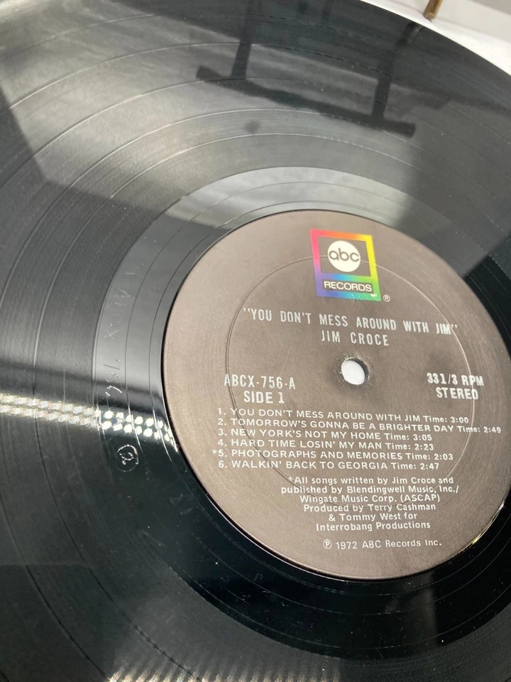 Jim Croce You Don't Mess Around With Jim Vinyl LP 1972 ABC Record ABCX-756-A - Image 2 of 4