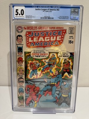 Justice League of America #82 CGC 5.0 (DC Comics August 1970)