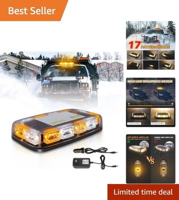 Beacon Strobe Light Wireless Rechargeable, 17 Flashing Mode, High Low Brightn...