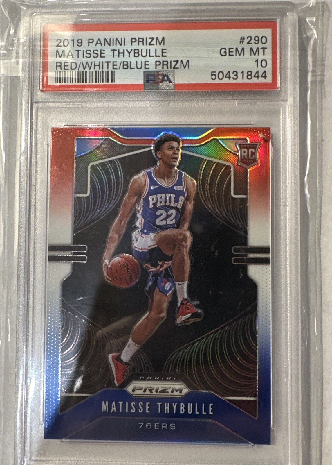 Matisse Thybulle 2019 Red White Blue Prizm PSA 10 Gem Mint Rookie Card #290