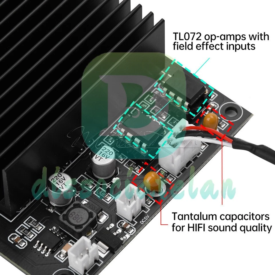 TPA3255 HiFi Digital Amplifier Board 2x300W Class D Power Amplifier Module DE - Bild 4 von 4