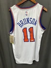 Jalen Brunson Signed New York Knicks Basketball Jersey AUTO JSA Sz L