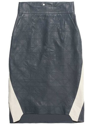 Women Stylish Skirt Handmade Leather HOT real Lambskin Party Wear 