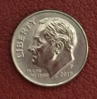 2019 P  Roosevelt Dime - very nice, actual coin - Free shipping.