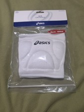 Asics Adult Ace Low Profile Volleyball Knee Pads, White NEW Open Box