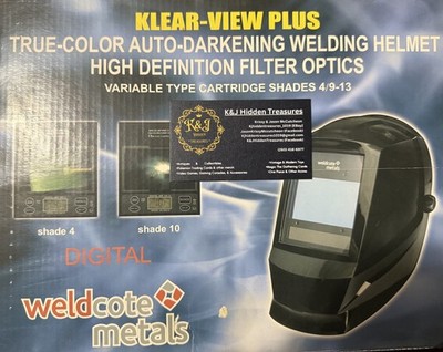 NEW OPEN BOX Weldcote Metals Ultraview Plus True Color Digital Welding Helmet
