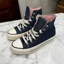 CONVERSE Chuck Taylor sz 5.5 All Star Lift Platform Denim HighTop A03821C NWOB