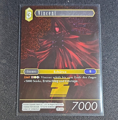 Square Enix Final Fantasy TCG Vincent PR-002 Holo Promo Deutsch/German 2006