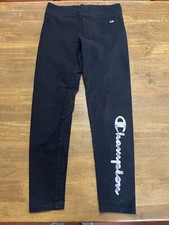 Champion Pants, Girl's Youth Size XL, Black, Leggings, Athleticwear, Pull On
