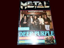 DEEP PURPLE with JOE LYNN TURNER Rare Metal # 156 Magazine Argentina 1990