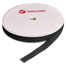 10MM 1/2" INCH VELCRO� BRAND BLACK HOOK OR LOOP METRES STICKY SELF ADHESIVE TAPE