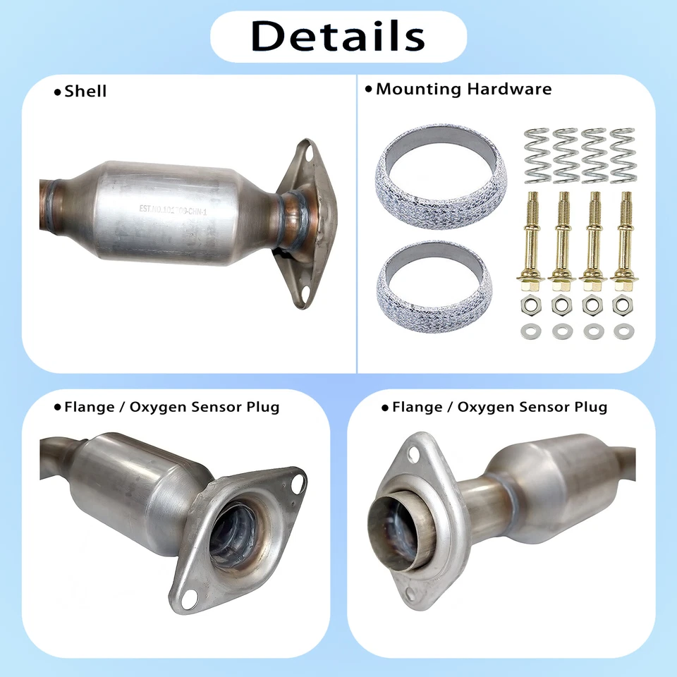 Exhaust Catalytic Converter For 2007 2008 2009 2010 2011 2012 Nissan Sentra 2.0L - Image 2 of 4