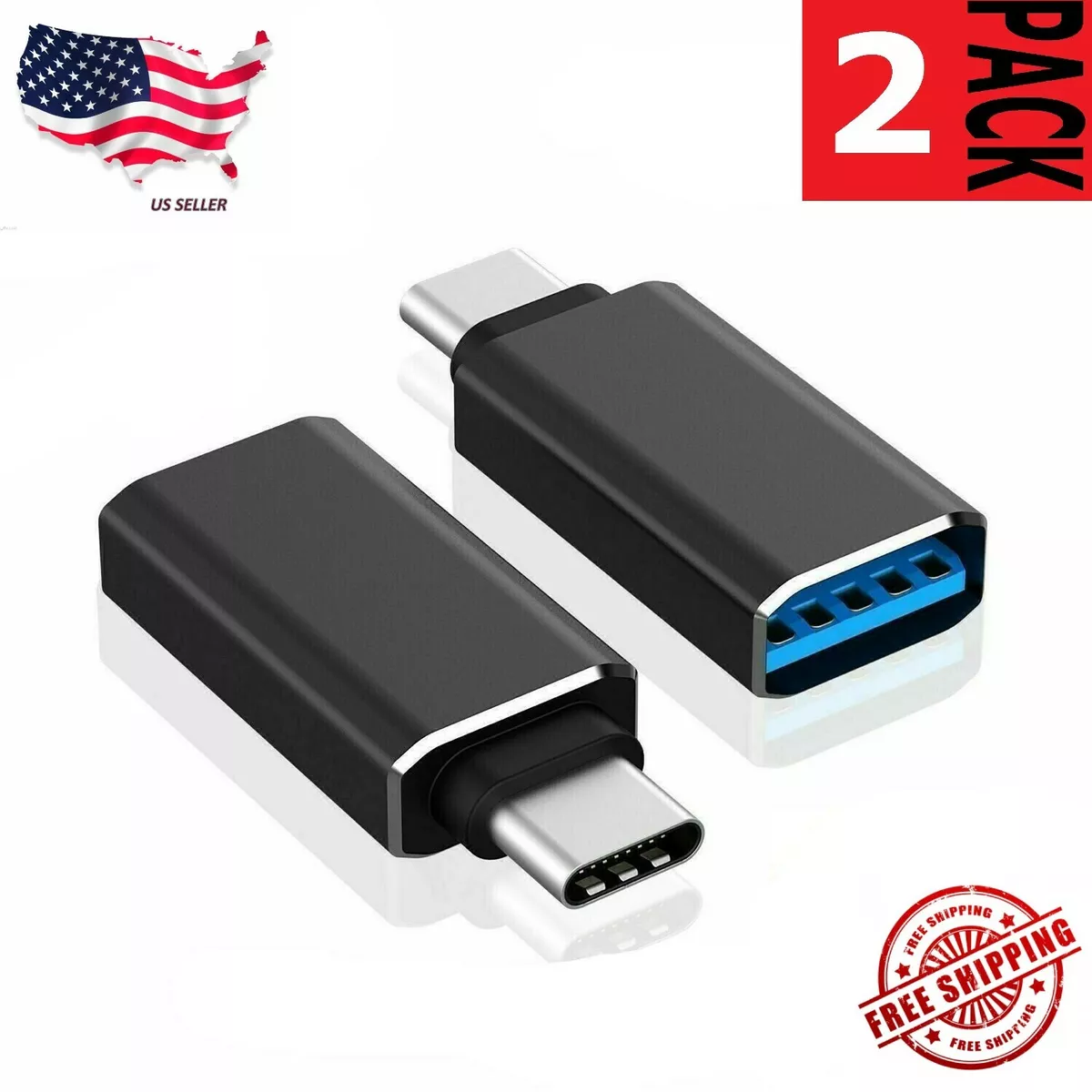 spier residu Tegenstander 2-Pack USB C Adapter Hi-speed USB-C to USB-A 3.0 for USB Type-C Devices | eBay spier residu Tegenstander 2-Pack USB C Adapter Hi-speed USB-C to USB-A 3.0 for USB Type-C Devices | eBay