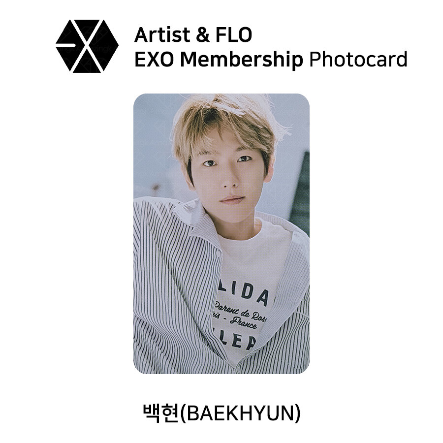 EXO - Artist & FLO membership Official Photocard | eBay