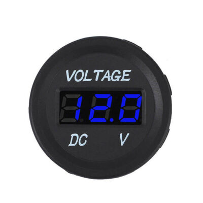 12V-24V Auto Marine Motorrad LED Digital DC Voltmeter Spannungsmesser Anzeige