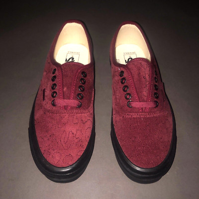 VANS Vault OG Authentic LX Skateboard Shoes Mens Size 8 - Embroidery Pomegranate