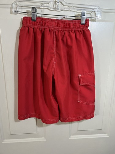 O P Boys Swim Trunks. Red Size Medium (8). Mesh Lining. - Picture 3 of 6