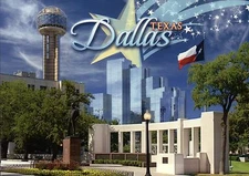 Dealey Plaza West End District of Downtown Dallas Texas, TX Flag etc. - Postcard