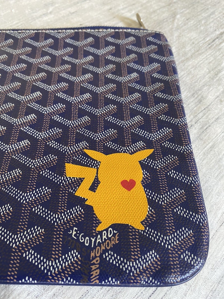 Goyard Senat mm Navy Blue Pokemon Pikachu Custom Made | eBay