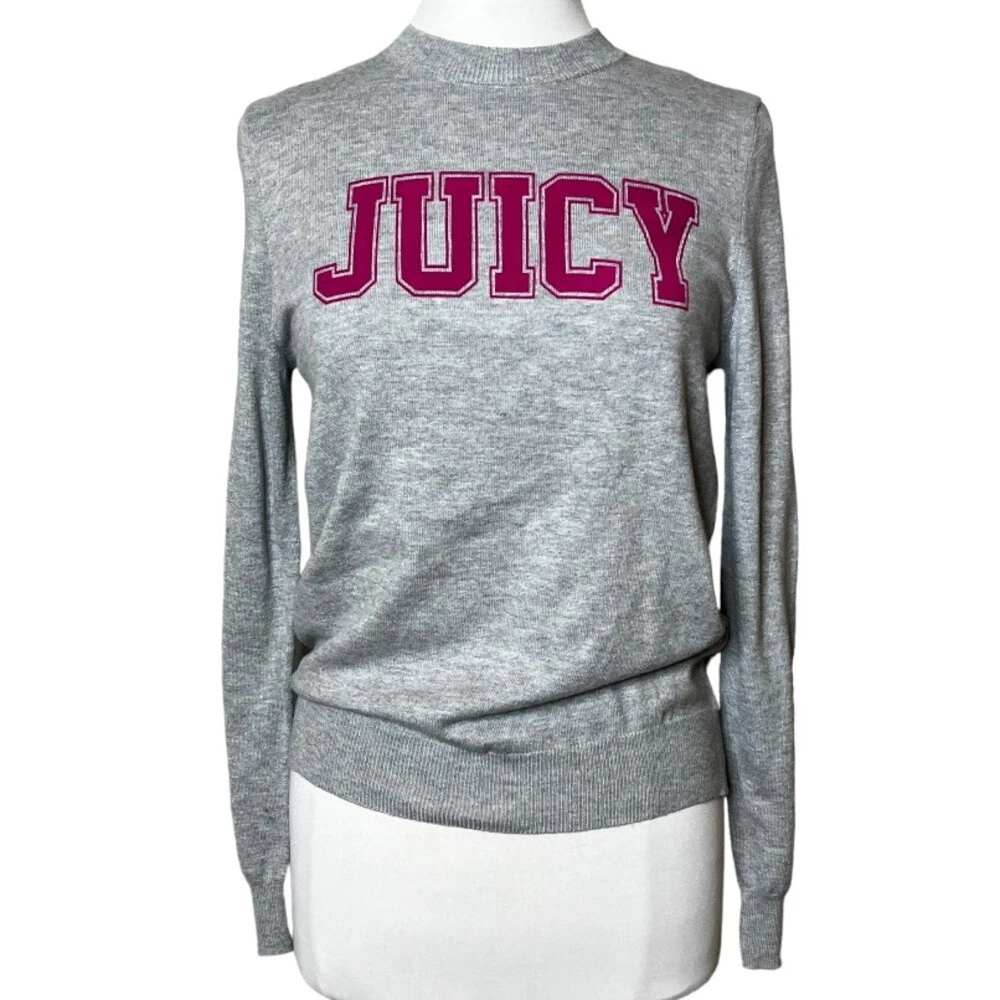 Flocked Logo Cotton Crewneck Sweatshirt